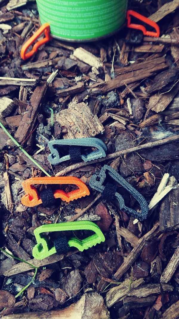 Mini Gas Kartuschen Halter Standfuß ultraleicht Gr. S für Outdoor, Bushcraft, Survival – Bild 2