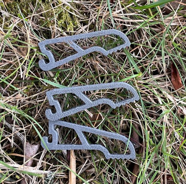 Midi Gas Kartuschen Halter Standfuß ultraleicht - Gr . M nur 4,5 g für Outdoor, Bushcraft, Survival – Bild 3