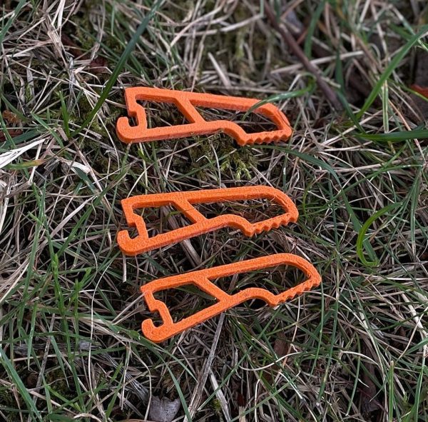 Midi Gas Kartuschen Halter Standfuß ultraleicht - Gr . M nur 4,5 g für Outdoor, Bushcraft, Survival – Bild 6