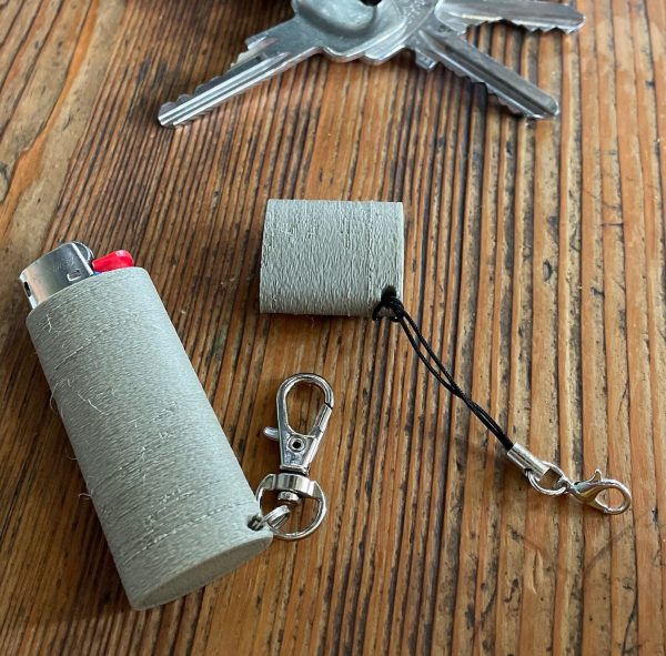 BIC Mini Feuerzeug Halter EDC Survival Bushcraft Schlüsselanhänger matt – Bild 3