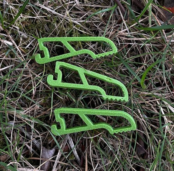 Midi Gas Kartuschen Halter Standfuß ultraleicht - Gr . M nur 4,5 g für Outdoor, Bushcraft, Survival – Bild 4
