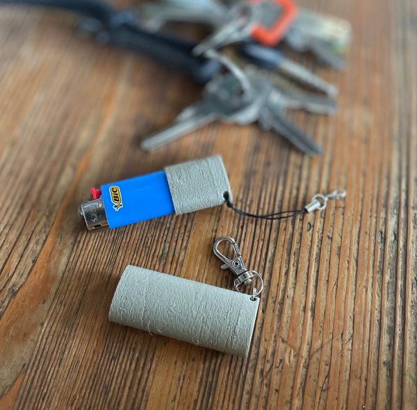 BIC Mini Feuerzeug Halter EDC Survival Bushcraft Schlüsselanhänger matt