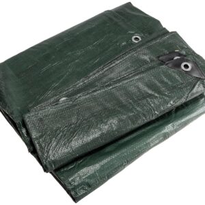 Allzweck-Outdoor-Plane – reißfest & wasserdicht (verschiedene Größen, dunkelgrün)