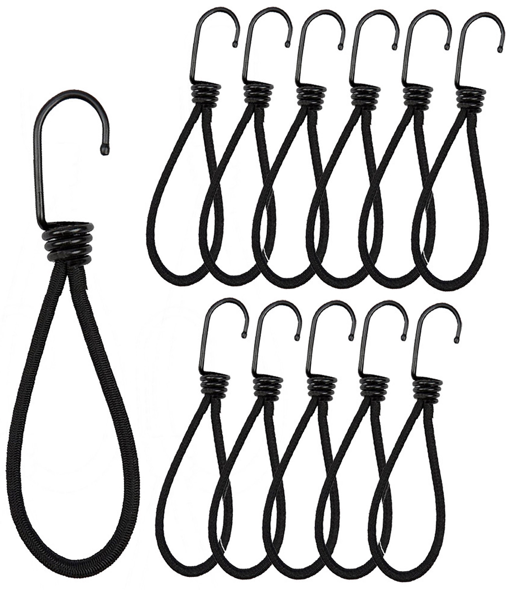 Spanngummis mit Haken (12er Pack) – extra stark für Tarps & Outdoor